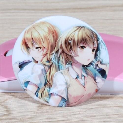 FFFPIN 5.8cm Anime Twins Large Brooch Japan Custom Cartoon Breastpin Badge Cute Girl Pin Coin Icon Cloth Backpack Decor Ornament