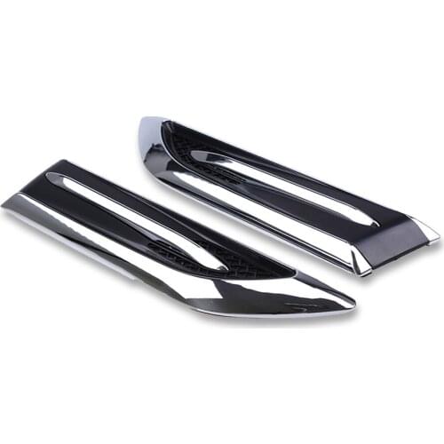 Decorative Stickers Air Flow Fender Hood Decoration Side Mesh Cover Bonnet ABS 3D 2 PCS Vent Car-styling