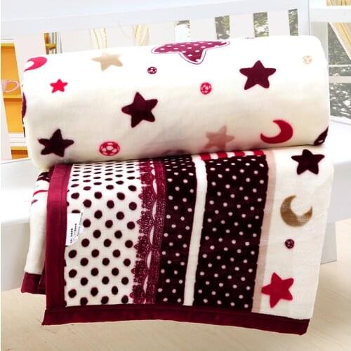 Blanket2019flannel blanket Winter warm soft flannel blanket Flannel blanket sofa blanket bedding Home textile soft solid blanket