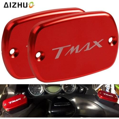 Motorcycle Front Brake Fluid Reservoir Tank Cap Cover For Yamaha TMAX500 2008-2011 TMAX530 2012-2018 T-MAX T MAX 530 500