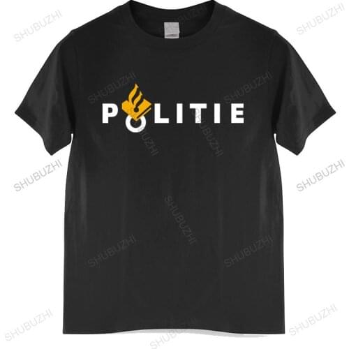 Men Cotton T Shirt Summer Brand Tshirt T Shirt Dutch Netherlands Politie Special Swat unit Arrestatieteam Navy T Shirt Top Tees