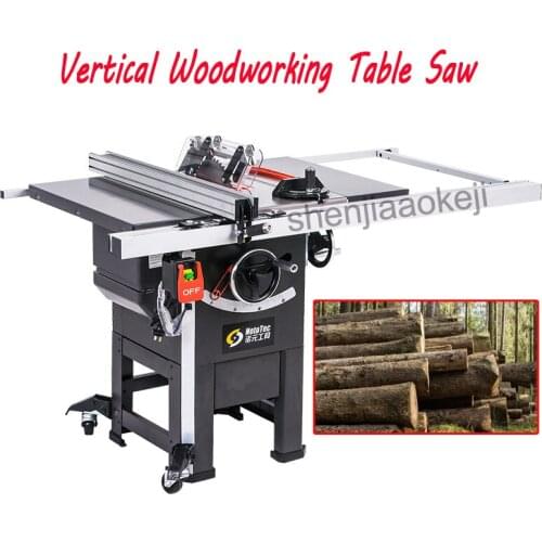 1PC 10 Inch Professional Grade Vertical Woodworking Table Saw Machine 1500KW Joiner Table Saw With Mover Panel Sawing Machine