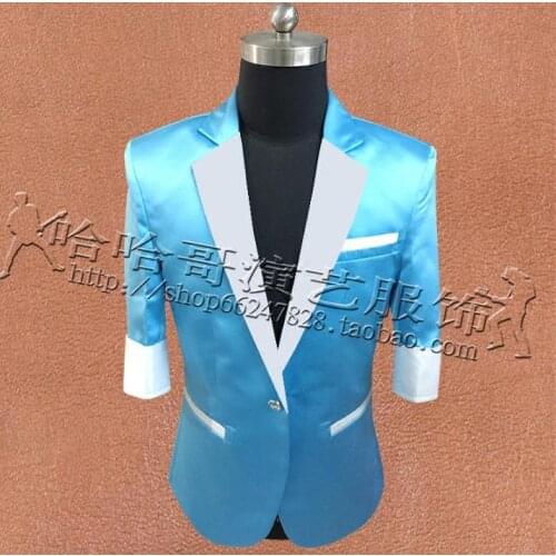 Singers clothes dress men suits designs masculino homme terno stage costumes for jacket men fashion blazer dance star style