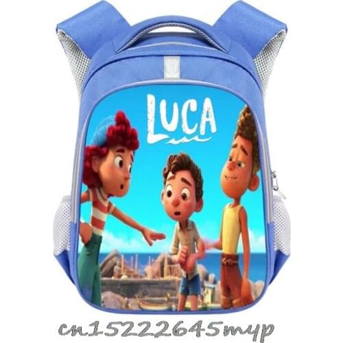 Autumn New movie Luca School Bags For Boys Girls 3D Printing Fashion Backpacks Bookbag 13Inch Primary Children Mochila Escolar