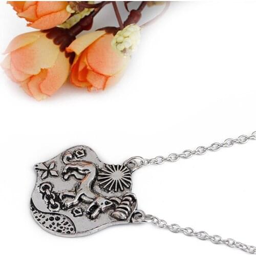 Wolf Pendant Necklace Men Jewelry Chain Teen Wolf Jewelry Charm Fashion Punk Jewellery For Fans