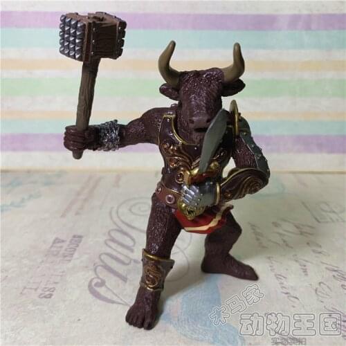 Pvc figure model toy T half orc, Tauren warrior, magic myth, knight, soldier model