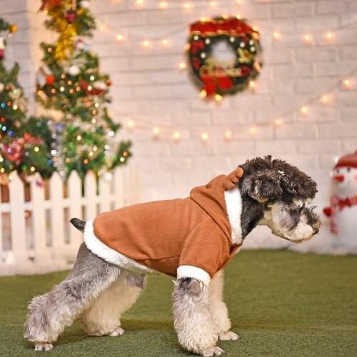 Christmas Dog Coat Cat Jacket Costume Apparel Cotton Winter Autumn Puppy Dog Cat Clothes XS-XL Free shipping