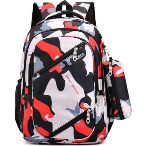 Travel Kids School bag Cool Boy Military School Bags For Teenage Boys Girls School Backpack Camouflage Men Backpacks sac mochila