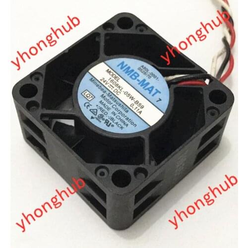 NMB-MAT 1608KL-05W-B59 LQ7 Server Cooling Fan DC 24V 0.11A 40x40x20mm