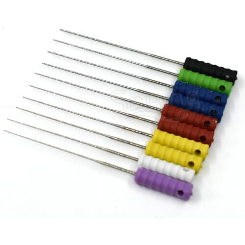 Dental Instrument Barbed Broaches Endodontics Plastic Handle 25mm Length Dental Files With Agnail Rasps Dental Definition