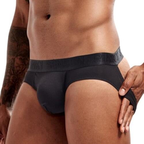 Pinky Senson Fashion Mens Thongs Popular Underwear Modal Sexy Gay Spandex Cueca Hombre Men Underwear Jockstrap Men S06JS