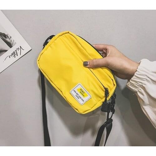 Unisex Crossbody Bag Oxford Cloth Diagonal Shoulder Bags Solid Color Satchels Fashion Leisure Trend Square Sling Handbags