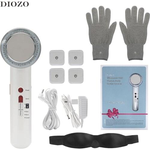 Ultrasound Cavitation 7 in 1 EMS Body Slimming Massager Lipo Fat Burner Machine Galvanic Infrared Ultrasonic Weight Loss