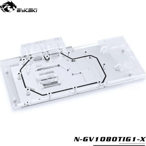 BYKSKI Water Block use for GIGABYTE GTX1080Ti-Gaming-OC-11G/GTX1080TI-GAMING-11G / GV-N108TTURBO-11GD Full Cover Copper Block