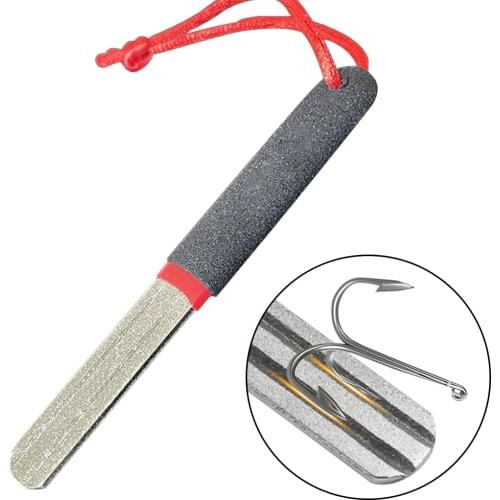 Groove Fishing Hook Sharpening Hone Portable Outdoor Fishing Grinding Tool Hook Sharpener Fishing Accessories Pesca Tackle