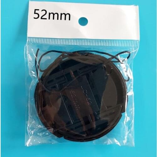 100 Pieces 52mm Camera Lens Cap Cover For Canon Nikon Sony Pentax Olypums Pansonic Fujifilm Leica Samsung Sigma Tamron Yongnuo