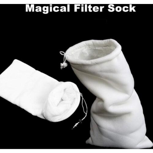 2pcs Aquarium Filter Sponge Sock Bag Magic Sump Dry Wet Separation Fish Tank Water Filter Bag Aqaurium Accessories 35x20cm
