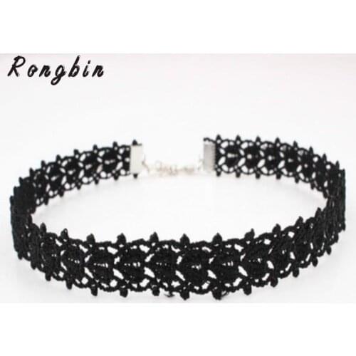 2017 Black Lace Choker Necklaces Women Velvet Choker Love Heart Necklaces Chokers Chocker tattoo choker collares Collier Femme