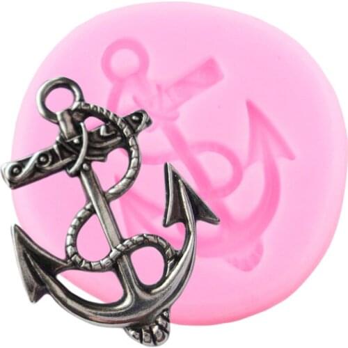 3D Anchor Silicone Molds DIY Party Fondant Mold Cake Decorating Tools Chocolate Cupcake Topper Mould Candy Resin Clay Moulds
