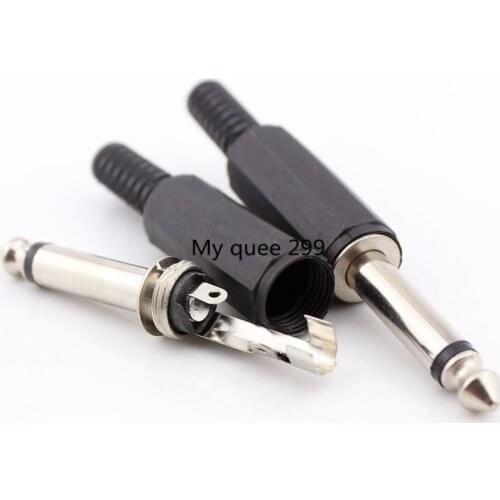 6.5MM. 6.35 single voice channel audio plug 6.5MM plastic plug audio plug wire plug