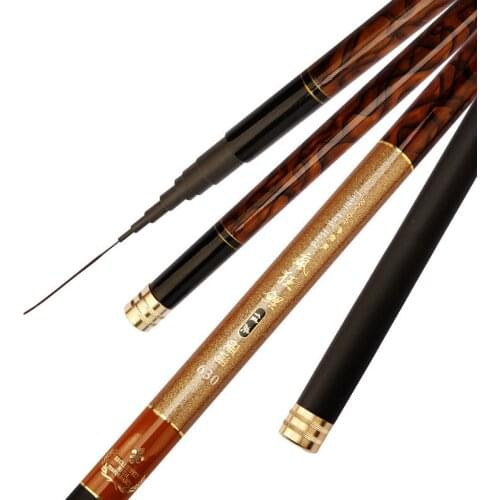 73 cm folding short section stream fishing rod Portable carp fishing rod 46T carbon Universal rod 3.6M-7.2M