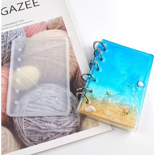 A5 A6 A7 Notebook Cover Silicone Mold Crystal Epoxy Resin Molds For DIY UV Resin Mould Handmade Crystal Book Accessories