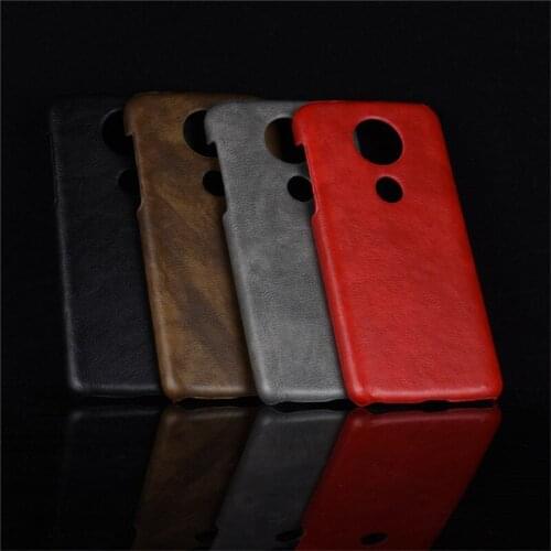 For Motorola Moto E5 Plus XT1922 Case Retro PU Leather Litchi pattern Skin PC Hard Cover For Motorola Moto E5 Plus Phone Case