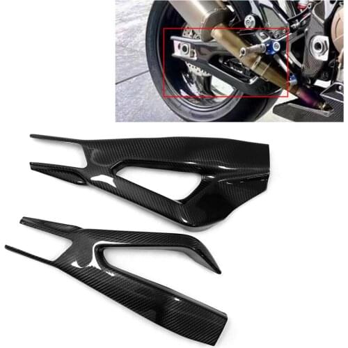 Carbon Fiber for BMW S1000RR S 1000RR S 1000 RR Motorcycle Swingarm Protection Cover Gloss 100% Twill Weave 2019 2020