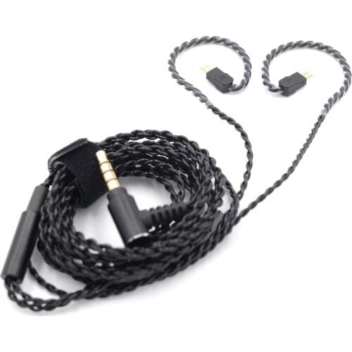 Hifi Earphone Cables 3.5mm Interface Pluggable Headphone Cable Support 0.75mm 0.78mm Double PIN Earphone Line For Wired Earphone