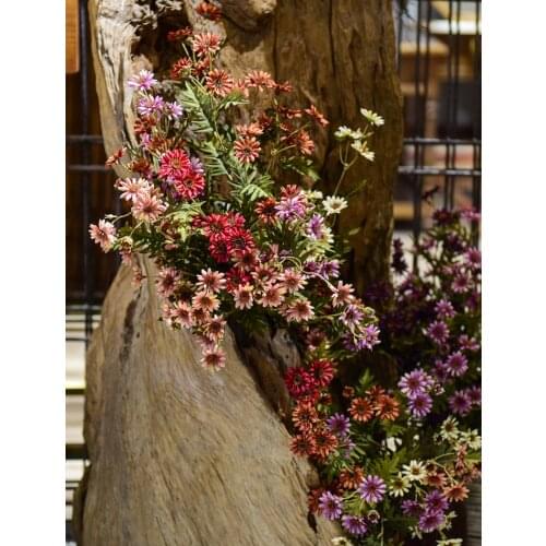 Artificial Fake Flowers Home Decor Retro Bouquet Vintage Silk Flowers Tabletop Decorations Wedding Decoration Dried Flowers