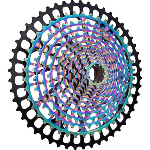 ZTTO MTB 12 Speed 11 9-50T Cassette Ultimate Pro XD Cassette Rainbow 385g ZTTO ULT Pro 11speed 9-50 Ultralight 12s K7 Colorful