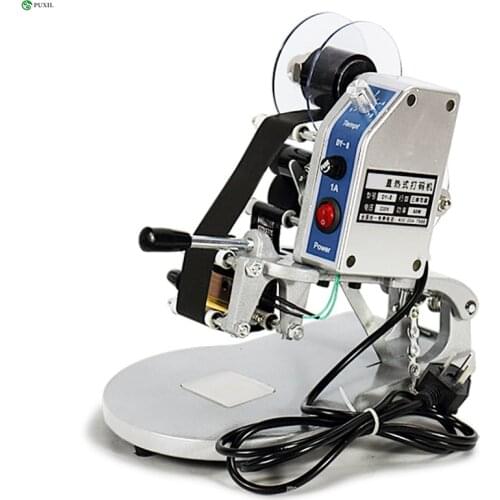 DY-8 Manual Hot Foil Stamp Date Coder Label Printer Ribbon Coding Machine 220V