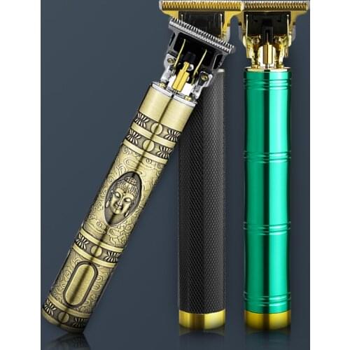 Mens Hair Trimmer Clipper USB rechargeable 0mm Baldheaded Cutter Beard Shaving Precision Finishing Hair Cutting Machine Adult