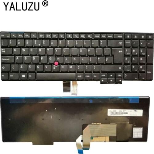 YALUZU SP/AR/FR/GR/IT/TR/UK/JP NEW Laptop Keyboard for Lenovo W540 W541 W550s T540 T540p T550 L540 Edge E531 E540