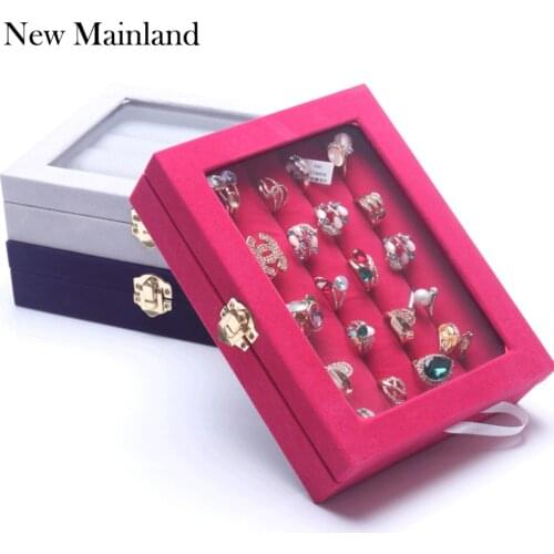 New Fashion Jewelry Display Casket / Jewelry Organizer Earrings Ring Box /Case for Jewlery Gift Box Jewelry Box Free Shipping