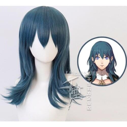Anime Fire Emblem: ThreeHouses Byleth Wig Cosplay Costume Heat Resistant Synthetic Hair Women Halloween Party Wigs