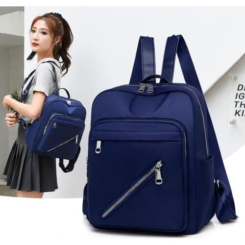 Summer Oxford Cloth Fashion Women Backpack Large Capacity Travel Backpacks 2021