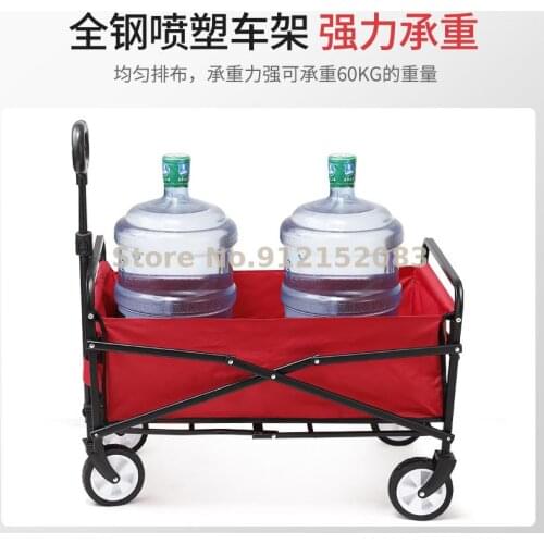 Folding Storage Shopping Portable Pet Grocery Cart Small Cart Baby Small Cart Mini Small Trailer