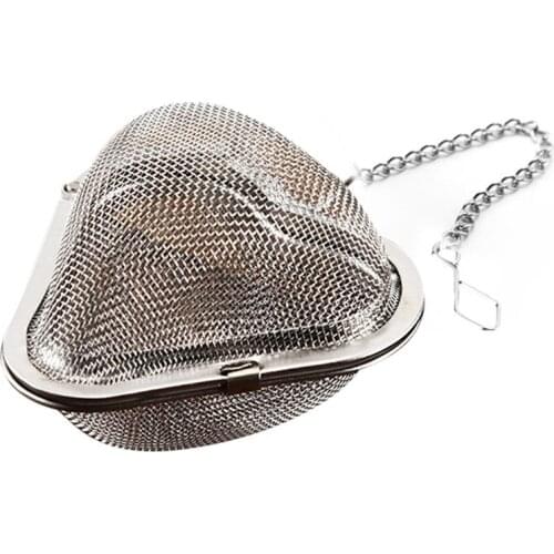 Heart Shaped Stainless Steel Tea Infuser Sphere Locking Spice Tea Ball Strainer Mesh Infuser Tea Filter Strainers Kitchen Tools