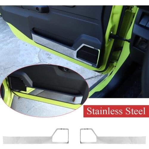 Alloy Steel Interior Door Decorative Panel Trim Fit ForSuzuki forJimny 2019-2020