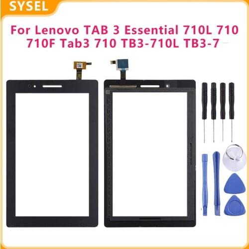 High Quality For Lenovo TAB 3 Essential 710L 710i 710F Tab3 710 TB3-710L TB3-7 Touch Screen Digitizer Panel Glass Sensor + Tools