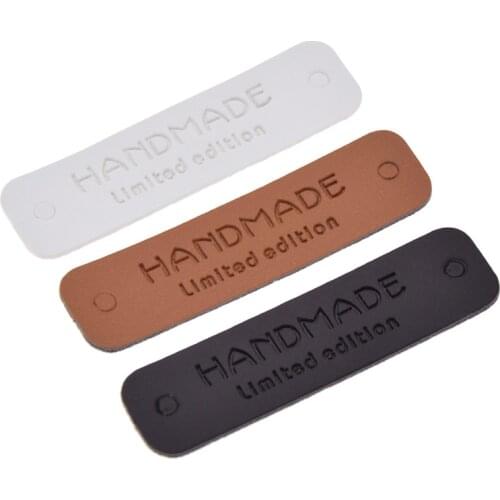 High Quality Leather Labels For DIY Handmade Quilting Women Men Garment Bags Shoes Tags Accessories Supplies