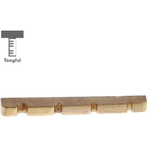 Tooyful Guitar Bass 42x3mm 4-String Bass Bridge Nut Carved for Music Instruments