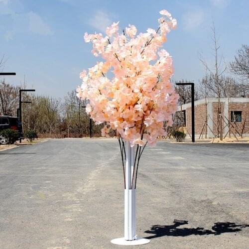 4Pcs 150CM Tall Upscale Artificial Cherry Blossom Tree Runner Aisle Column Road Leads For Wedding T Station Centerpieces Supply