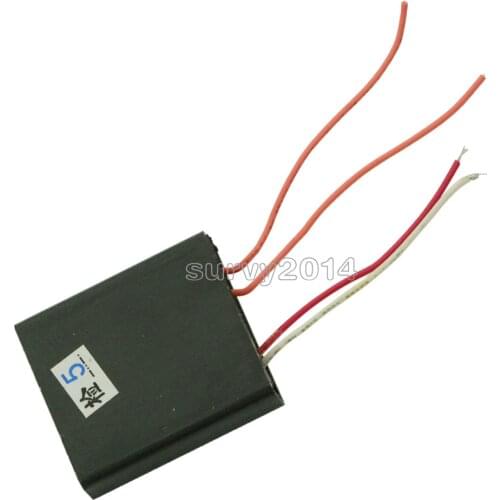 400KV Super DC Arc 3.7V-6V Pulse High Voltage Arc Generator Inverter Ignition Coil Flat-type 1.5-2cm Igniter
