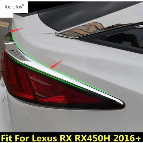Accessories For Lexus RXT RX450H 2016 - 2020 Tail Rear Trunk Light Lamp Eyebrows Eyelid Bezel Decoration Molding Cover Trim