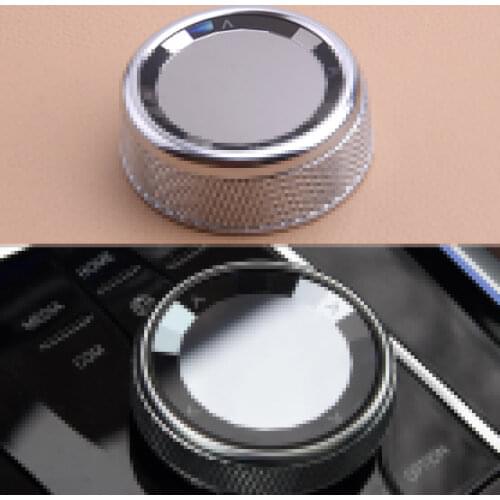 Car Plastic Silver Crystal Style Interior Multi Media Control Knob Button Cap Cover Trim Fit For BMW 1 3 5 Series F10 F20 F30