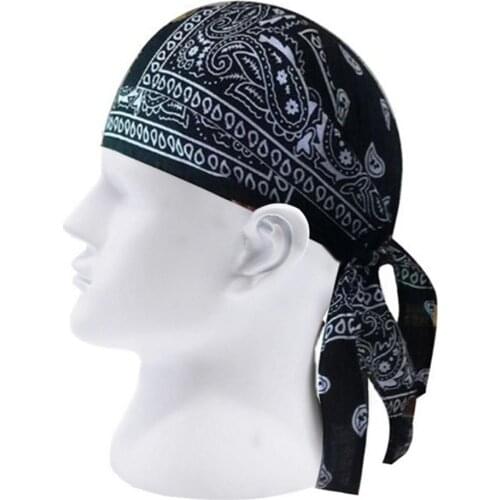 Adult Men Paisley Print Motorcycle Wrap Biker Hat Bandana Headscarf Skull Cap Hat Bandana Headscarf Skull Cap Hat Bandana Headsc