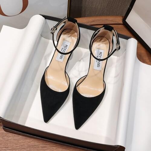 2021 Sexy Classic High Heels Womens Sandals Summer Shoes Ladies Strappy Pumps Platform Heels Woman Ankle Strap Shoes