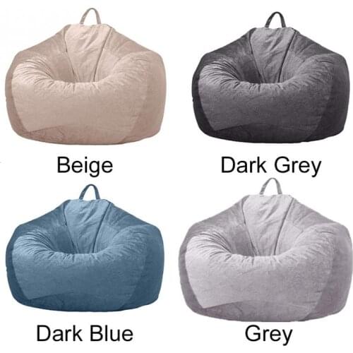 Office Home Bedroom Large Bean Bag Chair Cover Furniture Parts Soft Multifunction Washable Adult Kids Dustproof Living Room